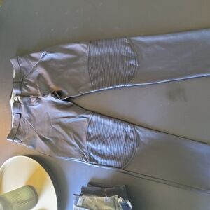 Freddy Black Ankle Cropped Pants with Elastic Waistband